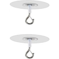 Lntyq Selbstklebende Deckenhaken ohne Bohren für Pflanzen, selbstklebende Ösenhaken zum Aufhängen von Vogelhäuschen, Dekohaken für den Innen- und von LNTYQ