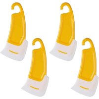 Silikon-Topf-Reinigungsspatel, hitzebeständiger Schaber, Antihaft-Spatel, Antihaft-Küchenschaber zum Kochen, Kochen, Mischen, Reinigen, 4 Stück von LNTYQ