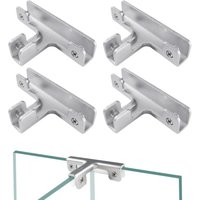 Lntyq Stück 11,5 mm Glasklemme, Glasklammern aus Aluminiumlegierung, verstellbare Glasklemmhalter, Glasbefestigungsklammer, für 8–10 mm dickes Glas, Lntyq Stück 11,5 mm Glasklemme, Glasklammern aus Aluminiumlegierung, verstellbare Glasklemmhalter, Glasbefestigungsklammer, für 8–10 mm dickes Glas, von LNTYQ