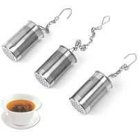 Lntyq Stück Silber Edelstahl Ultrafeines Teesieb, Teekanne, Kugel, Intervall-Dosierer, Kann als Teekanne, Tasse, Becher verwendet werden von LNTYQ