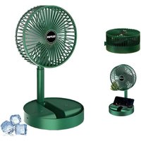 Lntyq - Tragbarer Faltventilator, wiederaufladbarer USB-Standventilator, 3 Geschwindigkeiten, 1200 mAh, batteriebetriebener Ventilator für Zuhause, Lntyq - Tragbarer Faltventilator, wiederaufladbarer USB-Standventilator, 3 Geschwindigkeiten, 1200 mAh, batteriebetriebener Ventilator für Zuhause, von LNTYQ