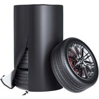 Lntyq - Universelle Reifenabdeckung, 85 x 120 cm Reifenaufbewahrungsabdeckung, 420D Oxford Schutzhülle für 4 Reifen, Reifentasche (Schwarz) von LNTYQ