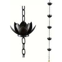 Lntyq - Lotus Regenfängerkette für Dachrinne, Ersatz für Dachrinne, Umleitungsbecher, Außendekoration von LNTYQ
