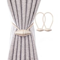 Magnetische Vorhang-Raffhalter mit verbessertem größeren Magneten, 2er-Pack 48 cm Vorhanghalter für Innen- und Außenvorhänge – Beige - Lntyq Magnetische Vorhang-Raffhalter mit verbessertem größeren Magneten, 2er-Pack 48 cm Vorhanghalter für Innen- und Außenvorhänge – Beige - Lntyq von LNTYQ