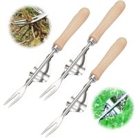 Manueller Pflanztopf, 2024 Manuelles Unkrautstecher-Werkzeug aus Edelstahl, Unkrautstecher mit Holzgriff, Schaufel, Löwenzahnzieher für den Garten (3 Manueller Pflanztopf, 2024 Manuelles Unkrautstecher-Werkzeug aus Edelstahl, Unkrautstecher mit Holzgriff, Schaufel, Löwenzahnzieher für den Garten (3 von LNTYQ