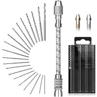 Master 21-teiliges Mini-Bohrer-Set, 0,3–1,6 mm Mikrobohrer, Fräser für Heimwerker, Schmuck, Holz, Harz - Lntyq von LNTYQ