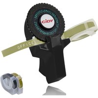 Lntyq - Mini 3D-Etikettendrucker Click Kleine DIY-Schreibmaschine Schreibmaschine mit Buchstabenplatte und Schneidband von LNTYQ