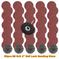 Schleifscheibenschleifer, 50 Stück Schleifscheiben, 50 mm Schleifscheiben, Schleifpapier, Körnung 80 zum Polieren, Rostentfernung - Lntyq Schleifscheibenschleifer, 50 Stück Schleifscheiben, 50 mm Schleifscheiben, Schleifpapier, Körnung 80 zum Polieren, Rostentfernung - Lntyq von LNTYQ