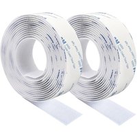 Lntyq - Scratch Autocollant Double Face,Ruban Adhésif Double Face Puissant Blanc Nylon Sans Trace Bande Agrippantes Adhésives 3m×2cm Pour Tapis De von LNTYQ