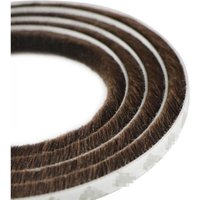 Lntyq - Selbstklebender Staubbürstenstreifen für bewegliche Türen und Fenster, 9 mm x 15 mm (braun) von LNTYQ