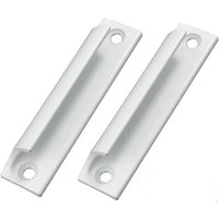 Lntyq - Stück Griff aus Aluminiumlegierung Schiebetürgriff Balkontürgriff Schrankschubladengriff Für Fenster, Möbelbeschläge mit Schrauben (Weiß) von LNTYQ