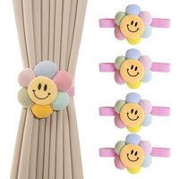 Stück Vorhang-Raffhalter, bunte Blumen-Vorhang-Raffhalter, elastische Vorhang-Raffhalter, Vorhanghalter mit Schnalle, Vorhang-Raffhalter für Zuhause, Stück Vorhang-Raffhalter, bunte Blumen-Vorhang-Raffhalter, elastische Vorhang-Raffhalter, Vorhanghalter mit Schnalle, Vorhang-Raffhalter für Zuhause, von LNTYQ