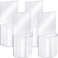 Stücke Fernbedienung Halter Wandhalterung, Acryl Media Organizer Wandhalterung, Transparente Keine Bohren Aufbewahrungsbox, für Schlafzimmer, von LNTYQ