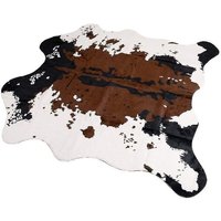 Teppich mit Kuhfell-Print, 140 x 160 cm, süßer Kuhfell-Teppich mit Tier-Print für die Inneneinrichtung, unter dem Couchtisch, Kinderzimmer mit von LNTYQ