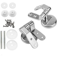 Toilettensitzscharnier, Ersatz-Befestigungsset für Toilettensitz, Toilettenreißverschlüsse, Sitzbezug – 2 Stück - Lntyq Toilettensitzscharnier, Ersatz-Befestigungsset für Toilettensitz, Toilettenreißverschlüsse, Sitzbezug – 2 Stück - Lntyq von LNTYQ