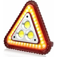 Tragbares LED-Warndreieck, tragbares LED-Arbeitslicht, wiederaufladbar über usb, Dreieck 4 Modi COB-Scheinwerfer Autoreparatur-Flutlicht 30 w - Lntyq Tragbares LED-Warndreieck, tragbares LED-Arbeitslicht, wiederaufladbar über usb, Dreieck 4 Modi COB-Scheinwerfer Autoreparatur-Flutlicht 30 w - Lntyq von LNTYQ