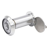Lntyq - Türspion in Edelstahl Optik - Türspion zum Einbau in 35-60mm Flügel im 220° Winkel - mit Glasabdeckrosette - Türspion von LNTYQ