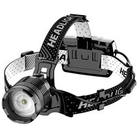 Usb-c wiederaufladbare LED-Stirnlampe, ultrastarke 90.000 Lumen, 4 Modi, Stirnlampe mit Sensor, 6000 mAh Akku, Zoom, IP65, wasserdicht, 90° Winkel von LNTYQ