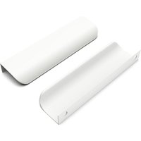Versteckte Schrankgriffe, 128 mm, für Schränke, Möbel, Küchentüren, Weiß, 10 Stück - Lntyq Versteckte Schrankgriffe, 128 mm, für Schränke, Möbel, Küchentüren, Weiß, 10 Stück - Lntyq von LNTYQ