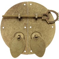 Lntyq - Vintage Prägung Schlösser Haspe Latch Lock Verschluss Tür Knock Lock Latch Hardware Möbel von LNTYQ