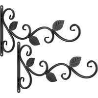 Wandhakenhalter aus Eisen für Blumentopf, [2 Stück] Pflanzenhänger in Vogelform, Wandhalterung für Laternenkorb, Dekoration für Balkon und Garten im von LNTYQ