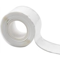 Weißes Silikon-Reparaturband, Anti-Leck-Band, selbstklebendes, wasserdichtes Band, 1 m x 2,5 cm, zur Reparatur von Wasserleitungen, Kanälen und von LNTYQ