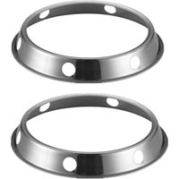 Wok-Ringe passen auf alle Woks und Pfannen, wendbare Größen: 19 cm und 24 cm, Stahl-Wok, Küchenutensilien (2er-Pack) - Lntyq von LNTYQ