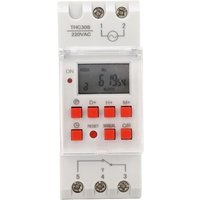 Zeitschaltuhr für elektrischen Warmwasserbereiter, digitaler Zeitschalter, 30 a, LCD-Anzeige, 1-Sekunden-Zeitschaltuhr, digitales Zeitrelais, 220 v von LNTYQ