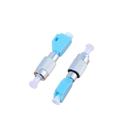 LNWZVMZFV 4er-Pack Glasfaser-Stecker Singlemode Multimode FC Stecker auf LC UPC/APC/OM3/OM4 Buchse(4PCS UFC M ULC F OM3) von LNWZVMZFV