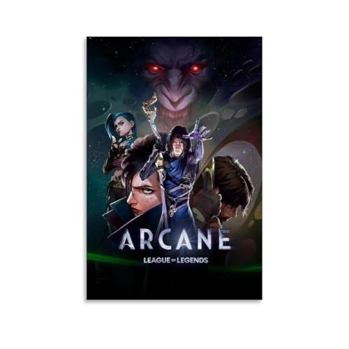 LNXEJAKT Arcane Anime Movie Fan Art Poster Dekorative Malerei Leinwand Wandkunst Wohnzimmer Poster Schlafzimmer Malerei,Wandkunst Bilddruck Moderne Familienzimmer Dekor 12x18inch(30x45cm) von LNXEJAKT