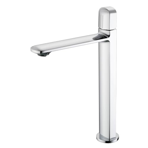 Wasserhahn Bad Chrom, Waschtischarmatur Hoch Aus Kupfer Mit Auslauf HöHe 236 MM, Einhebelmischer Mischbatterie Waschbecken FüR Heiß- Und Kaltwasser, Geeignet FüR Badezimmer, GäSte Wc, KüChe Wasserhahn Bad Chrom, Waschtischarmatur Hoch Aus Kupfer Mit Auslauf HöHe 236 MM, Einhebelmischer Mischbatterie Waschbecken FüR Heiß- Und Kaltwasser, Geeignet FüR Badezimmer, GäSte Wc, KüChe von LNXGJJ