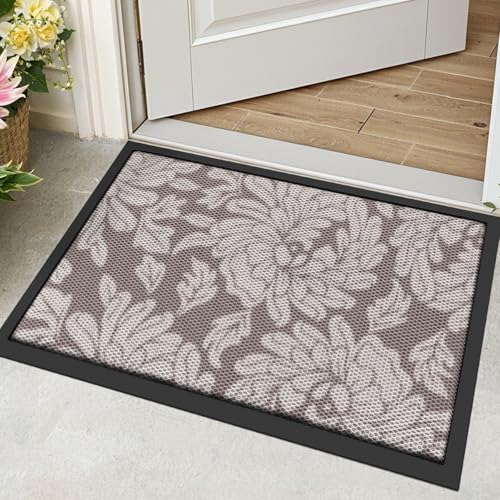 Badezimmermatte Abstrakte Blume Badmatte Mikrofaser Bath Mat Waschbar Badezimmerteppich Duschvorleger rutschfest Badematte Schnelltrocknend Badvorleger Verdicken Badezimmermatten 40x60cm von LNXSESN
