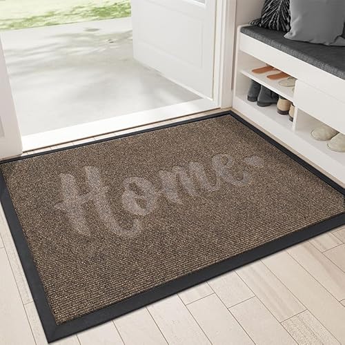 Badezimmermatte Braun Badmatte Mikrofaser Bath Mat Waschbar Badezimmerteppich Duschvorleger rutschfest Badematte Schnelltrocknend Badvorleger Verdicken Badezimmermatten 50x80cm von LNXSESN
