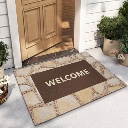 Badezimmermatte Braun Orange Geometrie Bath Mat Mikrofaser Badmatte Waschbar Badezimmerteppich rutschfest Badematte Schnelltrocknend Badezimmermatten Verdicken Badmatten Badvorleger 50x80cm Badezimmermatte Braun Orange Geometrie Bath Mat Mikrofaser Badmatte Waschbar Badezimmerteppich rutschfest Badematte Schnelltrocknend Badezimmermatten Verdicken Badmatten Badvorleger 50x80cm von LNXSESN