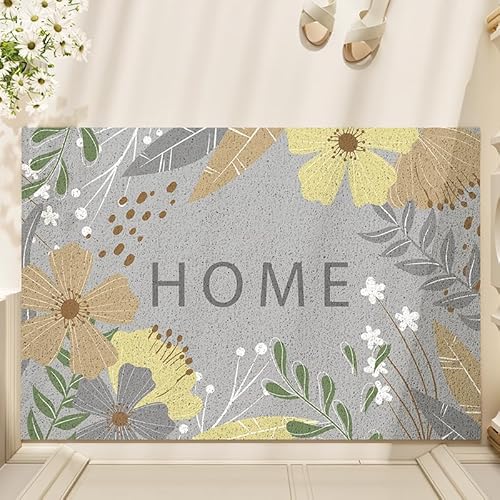 Badezimmermatte Grau Gelb Pflanzen Badmatte Mikrofaser Bath Mat Waschbar Badezimmerteppich Duschvorleger rutschfest Badematte Schnelltrocknend Badvorleger Verdicken Badezimmermatten 50x80cm Badezimmermatte Grau Gelb Pflanzen Badmatte Mikrofaser Bath Mat Waschbar Badezimmerteppich Duschvorleger rutschfest Badematte Schnelltrocknend Badvorleger Verdicken Badezimmermatten 50x80cm von LNXSESN