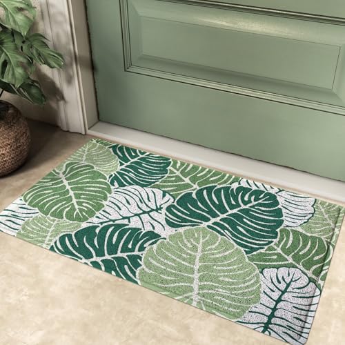 Badezimmermatte Grüne Tropische Blätter Badmatte Mikrofaser Bath Mat Waschbar Badezimmerteppich Duschvorleger rutschfest Badematte Schnelltrocknend Badvorleger Verdicken Badezimmermatten 50x80cm Badezimmermatte Grüne Tropische Blätter Badmatte Mikrofaser Bath Mat Waschbar Badezimmerteppich Duschvorleger rutschfest Badematte Schnelltrocknend Badvorleger Verdicken Badezimmermatten 50x80cm von LNXSESN