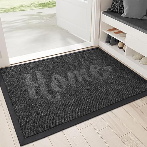 Badezimmermatte Schwarz Badmatte Mikrofaser Bath Mat Waschbar Badezimmerteppich Duschvorleger rutschfest Badematte Schnelltrocknend Badvorleger Verdicken Badezimmermatten 40x60cm von LNXSESN