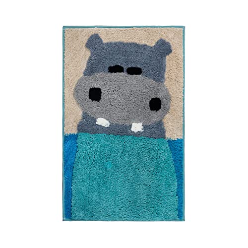 Badezimmerteppich Nilpferd Grau Blau Badematte Flauschig Mikrofaser Badvorleger Rutschfest Duschvorleger Schnelltrocknend Badteppich Waschbar Badmatte Verdicken Badematten & Badteppiche 50x80cm Badezimmerteppich Nilpferd Grau Blau Badematte Flauschig Mikrofaser Badvorleger Rutschfest Duschvorleger Schnelltrocknend Badteppich Waschbar Badmatte Verdicken Badematten & Badteppiche 50x80cm von LNXSESN