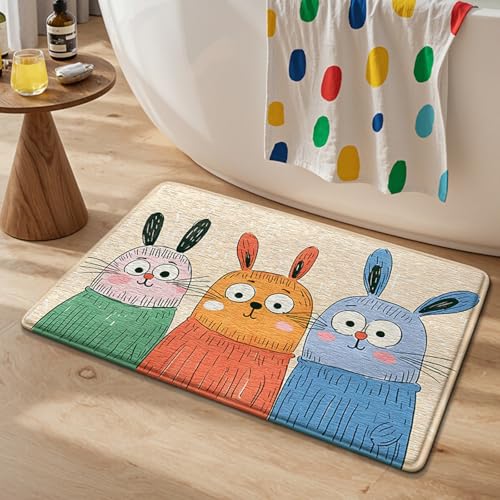 Bath Mat Orange Himmelblau Badezimmerteppich Mikrofaser Badematte Langlebig rutschfest Badmatte Schnelltrocknend Badvorleger Verdicken Badteppich Waschbar Badeteppich Bathroom Mat 50x80cm Bath Mat Orange Himmelblau Badezimmerteppich Mikrofaser Badematte Langlebig rutschfest Badmatte Schnelltrocknend Badvorleger Verdicken Badteppich Waschbar Badeteppich Bathroom Mat 50x80cm von LNXSESN