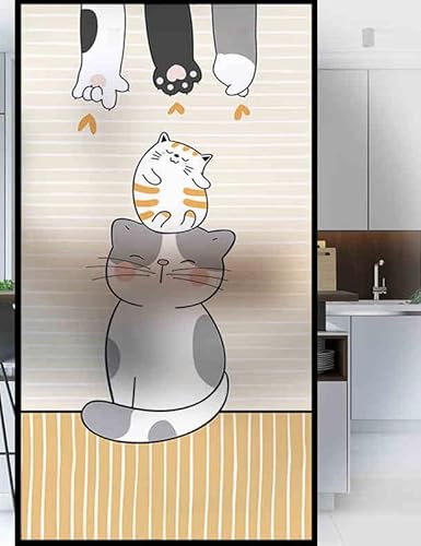 Fensterfolie Orange Katze Drucken Milchglasfolie Blickdicht Sichtschutzfolie Milchglasfolie Selbstklebend Fenster Folie Fenster Sichtschut Fensterfolie Selbsthaftend Bad Fensterfolien 60x90cm/1 Pcs Fensterfolie Orange Katze Drucken Milchglasfolie Blickdicht Sichtschutzfolie Milchglasfolie Selbstklebend Fenster Folie Fenster Sichtschut Fensterfolie Selbsthaftend Bad Fensterfolien 60x90cm/1 Pcs von LNXSESN