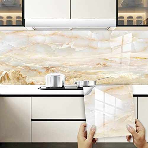 Fliesenaufkleber Marmor Beige Gelb Küchenrückwand Selbstklebend PVC Klebefliesen Hitzebeständig Mosaikfliesen Wasserdicht Fliesenaufkleber Bad Ölfest Spritzschutz Fliesenfolie 30x30cm/12 Pcs Fliesenaufkleber Marmor Beige Gelb Küchenrückwand Selbstklebend PVC Klebefliesen Hitzebeständig Mosaikfliesen Wasserdicht Fliesenaufkleber Bad Ölfest Spritzschutz Fliesenfolie 30x30cm/12 Pcs von LNXSESN