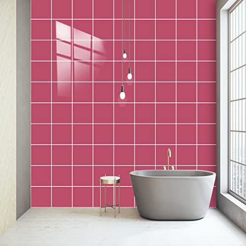 Fliesenaufkleber Rosa Rosa Küchenrückwand Selbstklebend PVC Klebefliesen Hitzebeständig Mosaikfliesen Wasserdicht Fliesenaufkleber Bad Ölfest Spritzschutz Fliesenfolie 20x20cm/10 Pcs Fliesenaufkleber Rosa Rosa Küchenrückwand Selbstklebend PVC Klebefliesen Hitzebeständig Mosaikfliesen Wasserdicht Fliesenaufkleber Bad Ölfest Spritzschutz Fliesenfolie 20x20cm/10 Pcs von LNXSESN