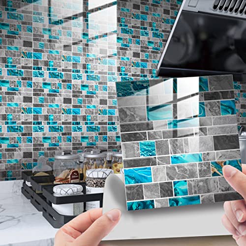 Fliesenaufkleber Seeblau Anthrazit Klebefliesen PVC Wasserdicht Fliesenaufkleber Bad Ölfest Küchenrückwand Folie Hitzebeständig Treppenaufkleber Selbstklebend Wasserfest Mosaikfliesen 20x20x10pcs Fliesenaufkleber Seeblau Anthrazit Klebefliesen PVC Wasserdicht Fliesenaufkleber Bad Ölfest Küchenrückwand Folie Hitzebeständig Treppenaufkleber Selbstklebend Wasserfest Mosaikfliesen 20x20x10pcs von LNXSESN
