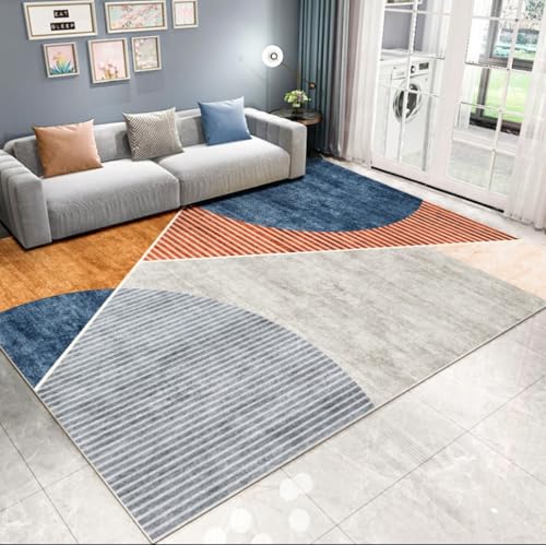 Fußmatte Blauer Ziegel Rot Carpet Rugs for Living Room Polyester Fussmatte Aussen Fußmatte Außen Innen Waschbar Outdoor Teppich Wohnzimmer Schmutzfangmatte Fusmatte Fußmatten Haustür 100x150 von LNXSESN