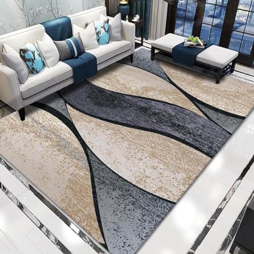 Fußmatte Grau Schwarz Carpet Rugs for Living Room Polyester Fussmatte Aussen Fußmatte Außen Innen Waschbar Outdoor Teppich Wohnzimmer Schmutzfangmatte Fusmatte Fußmatten Haustür 50x80cm von LNXSESN