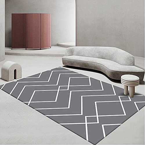 Fußmatte Grau Weißer Streifen Carpet Rugs for Living Room Polyester Fussmatte Aussen Fußmatte Außen Innen Waschbar Outdoor Teppich Wohnzimmer Schmutzfangmatte Fusmatte Fußmatten Haustür 100x120cm Fußmatte Grau Weißer Streifen Carpet Rugs for Living Room Polyester Fussmatte Aussen Fußmatte Außen Innen Waschbar Outdoor Teppich Wohnzimmer Schmutzfangmatte Fusmatte Fußmatten Haustür 100x120cm von LNXSESN