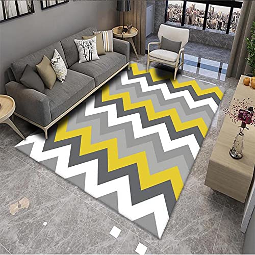 Fußmatte Hellgrau Weiß Carpet Rugs for Living Room Polyester Fussmatte Aussen Fußmatte Außen Innen Waschbar Outdoor Teppich Wohnzimmer Schmutzfangmatte Fusmatte Fußmatten Haustür 100x150cm von LNXSESN