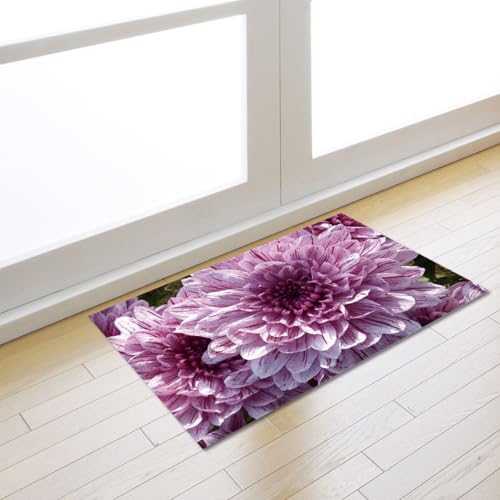 Fußmatte Lila Chrysantheme Rugs for Living Room Polyester Fussmatte Aussen Fußmatte Außen Innen Waschbar Teppiche Wohnzimmer Fusmatte Schmutzfangmatte Fußmatten Haustür Verdicken Doormat 50x80cm Fußmatte Lila Chrysantheme Rugs for Living Room Polyester Fussmatte Aussen Fußmatte Außen Innen Waschbar Teppiche Wohnzimmer Fusmatte Schmutzfangmatte Fußmatten Haustür Verdicken Doormat 50x80cm von LNXSESN