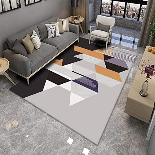 Fußmatte Lila Schwarz Carpet Rugs for Living Room Polyester Fussmatte Aussen Fußmatte Außen Innen Waschbar Outdoor Teppich Wohnzimmer Schmutzfangmatte Fusmatte Fußmatten Haustür 40x60cm von LNXSESN