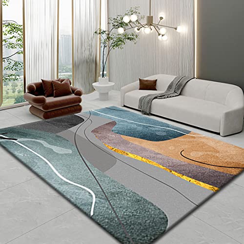 Fußmatte Orange Gold Carpet Rugs for Living Room Polyester Fussmatte Aussen Fußmatte Außen Innen Waschbar Outdoor Teppich Wohnzimmer Schmutzfangmatte Fusmatte Fußmatten Haustür 50x80cm von LNXSESN